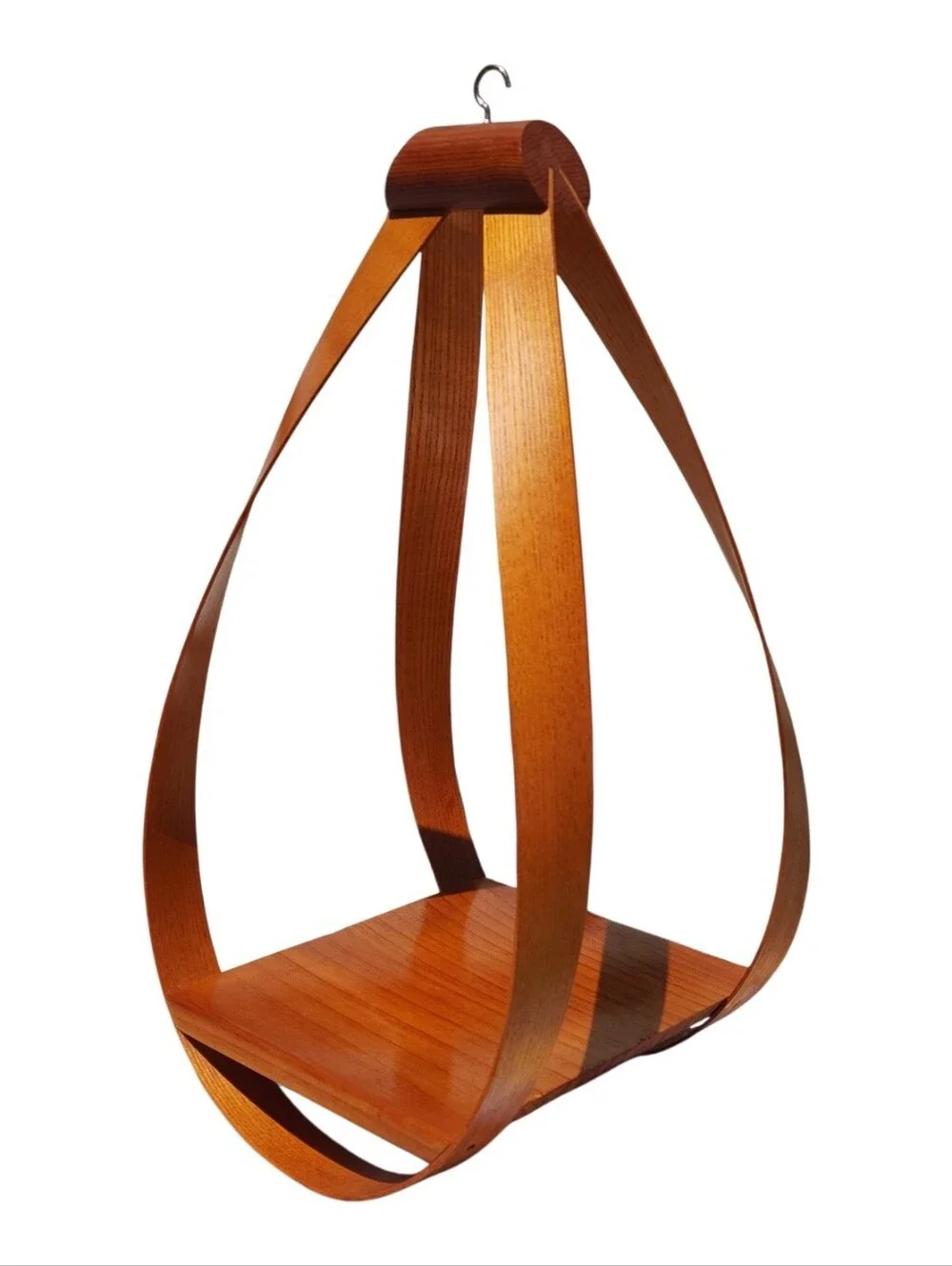Bentwood Teardrop Shelf Mid Century Danish Teardrop Wood Hanging Shelf 20